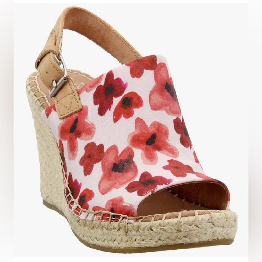 TOMS Monica Women's Platform Sandals Casual High Heel 3" and Up SIZE 10 NEW
